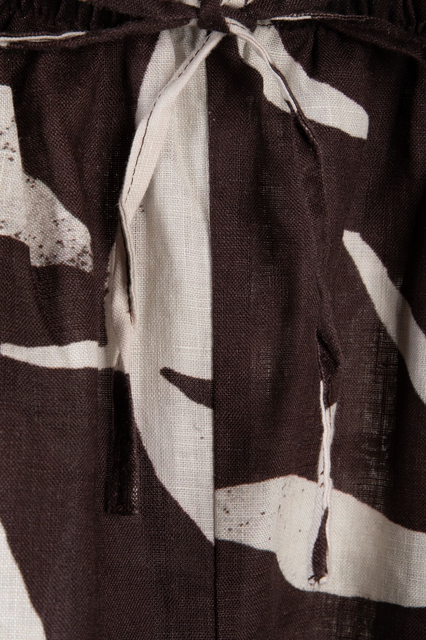 NADIA LINEN SHORTS BROWN 5