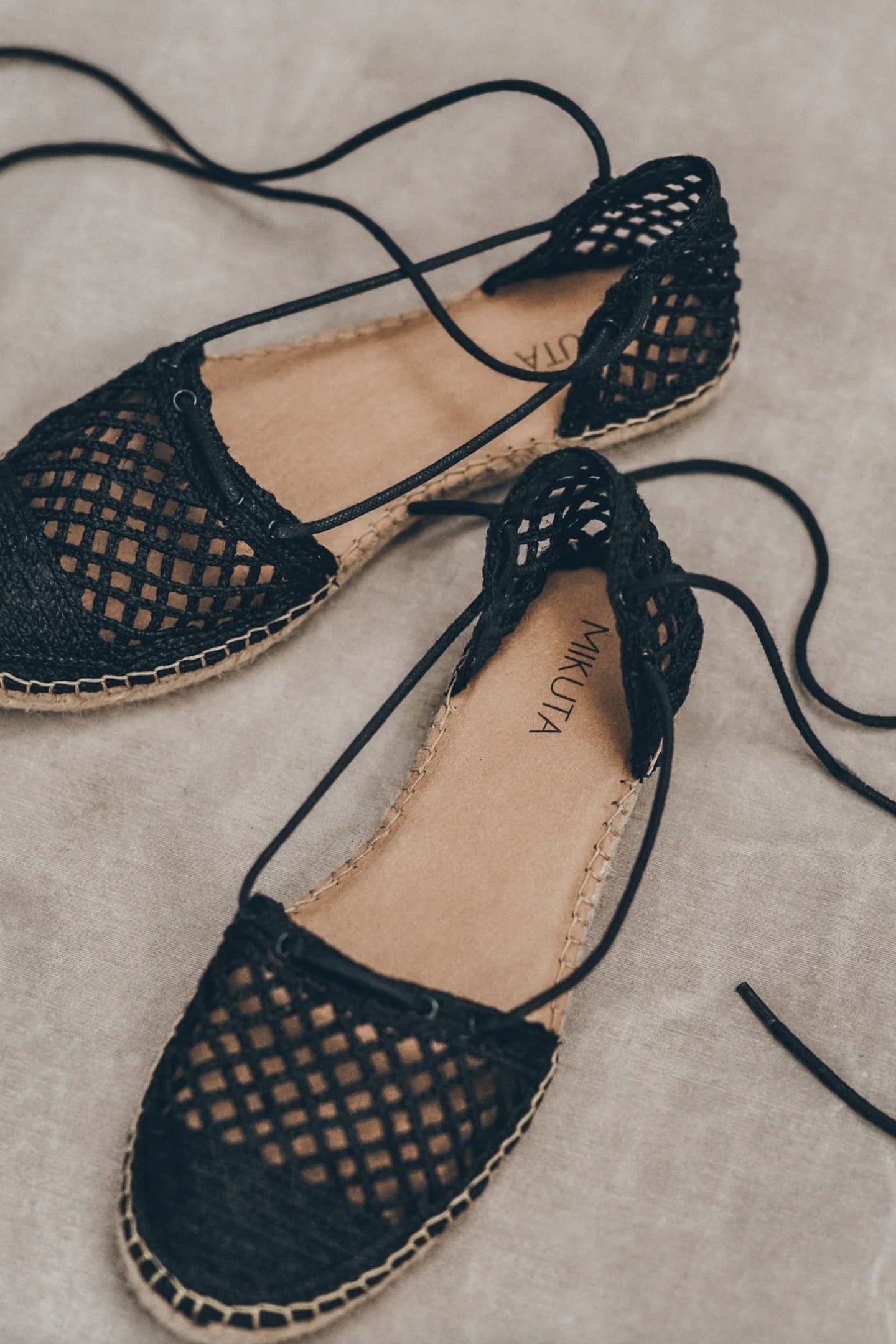 THE BLACK LACED ESPADRILLES BLACK 3
