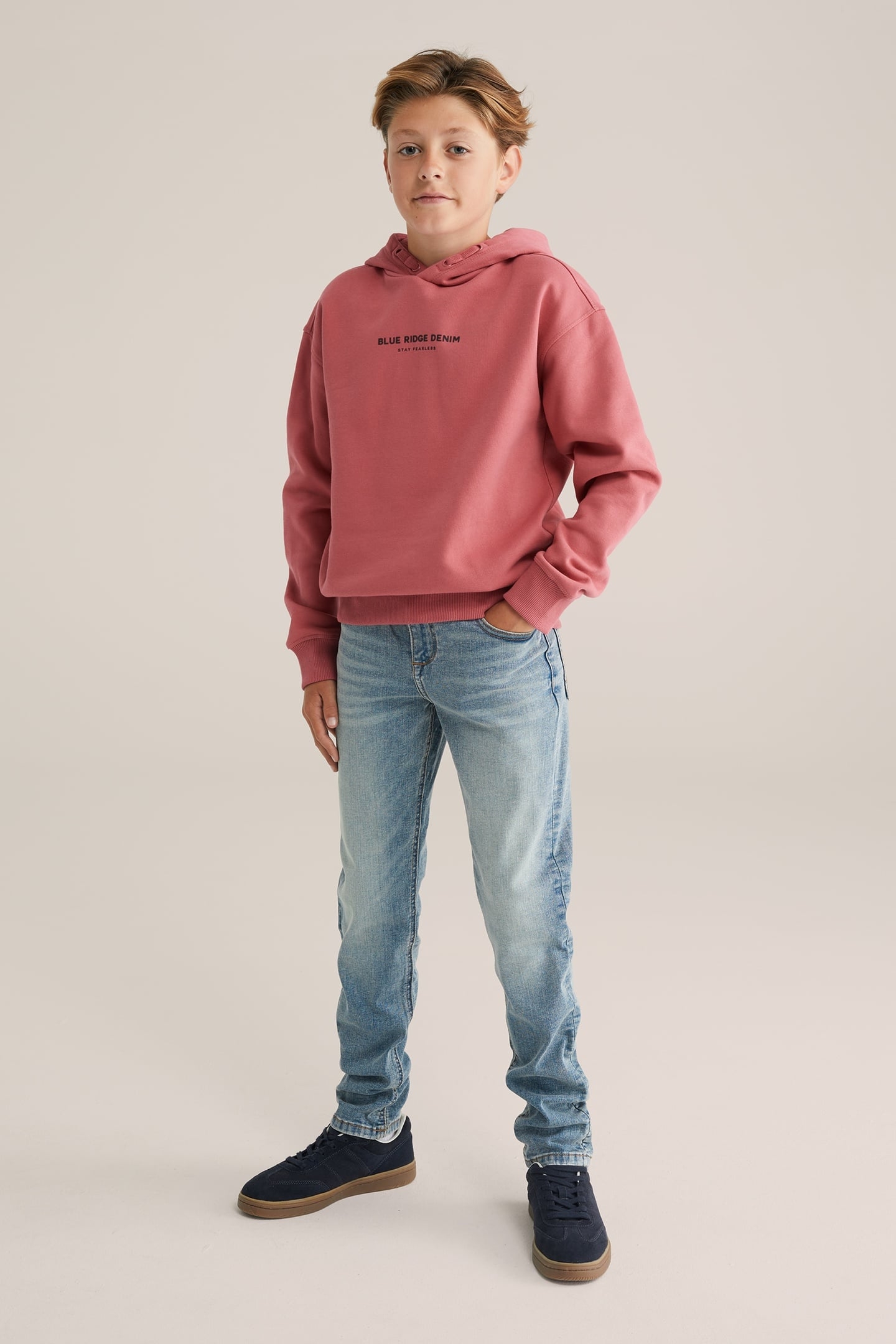 5-POCKET MID WAIST BLUE 1