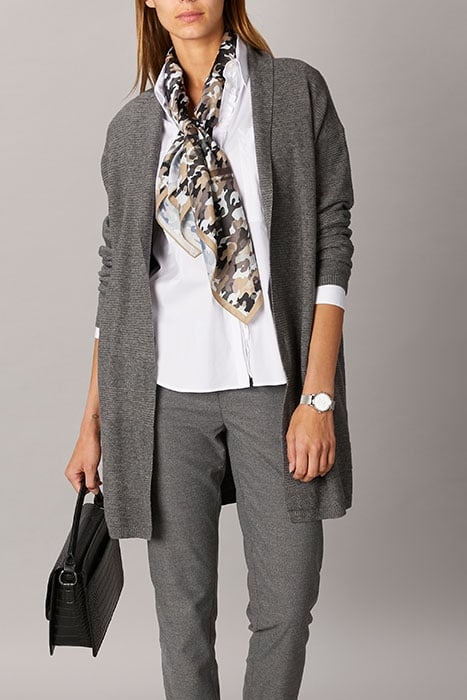 FANCY SHAWLCARD LS TWINSET GREY 2