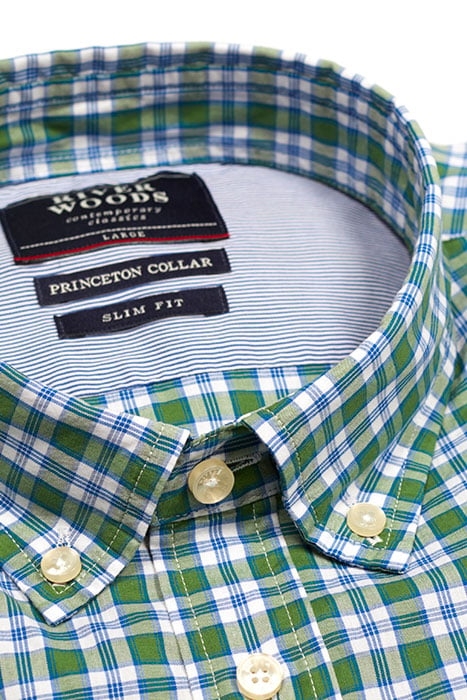 SLIM FIT PRINCETON SHIRT C GREEN 3