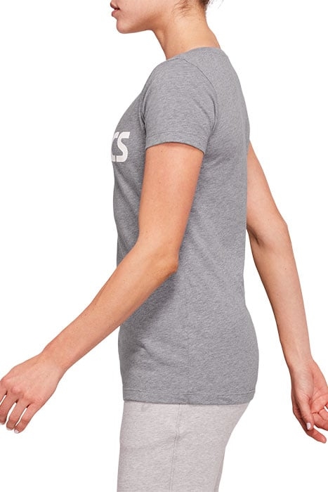 SPORT LOGO TEE MID GREY HEATHER/ BRILLIANT WHITE 3