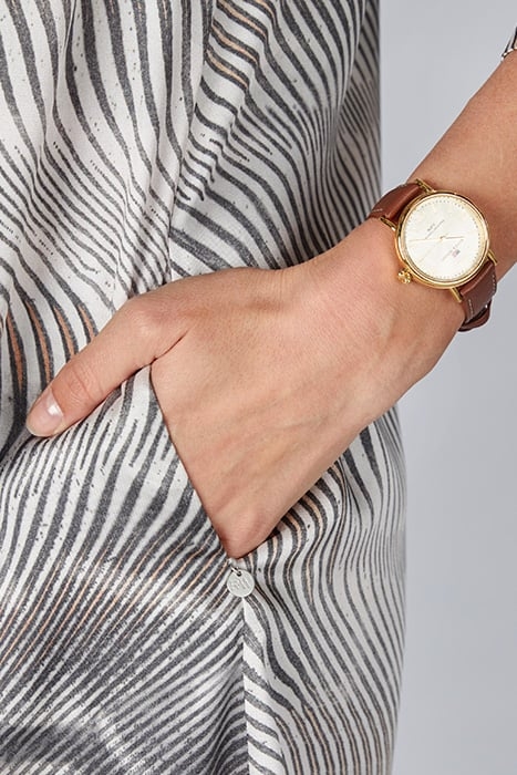 VNECK 3/4 SLVE DRESS MULTI I 6