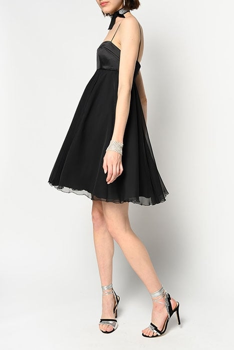 BIANCANEVE 1 ABITO CHIFFON BLACK 3