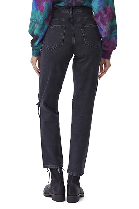 SARAH STRAIGHT CABALLO INSEAM BLACK MEADOW DESTRUCTED 4