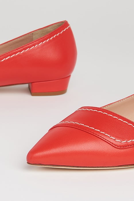 POLLY BALLERINA SHOES RED 2