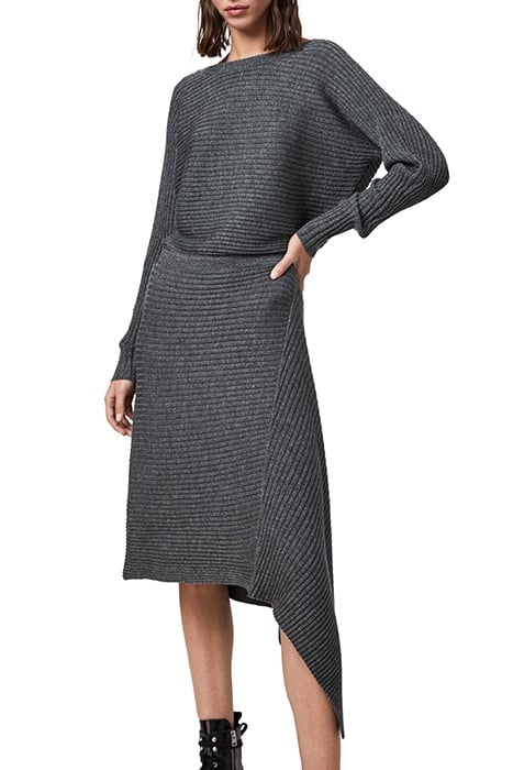 EVA METAL DRESS CHARCOAL GREY 1