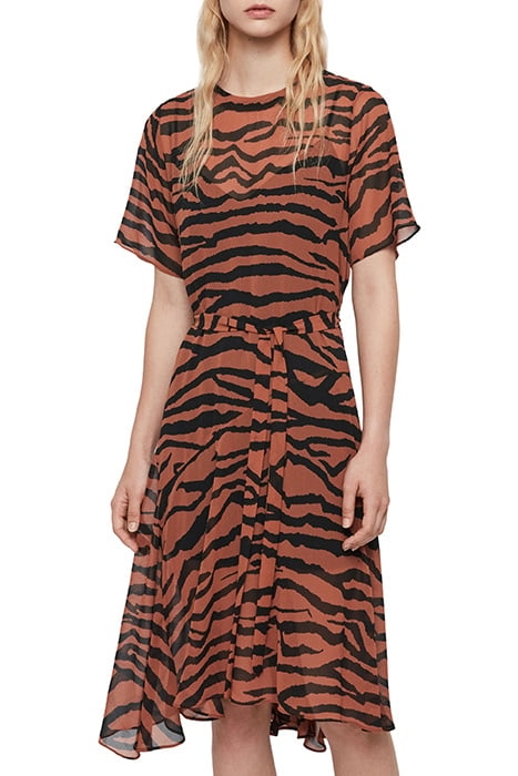 ENKI ZEPHYR DRESS TOFFEE BROWN/BLACK 1