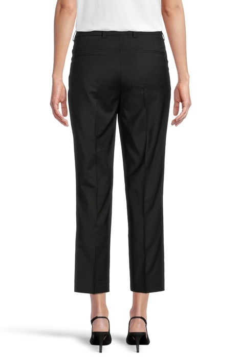 LUISA CROPPED COOL WOOL SLACK BLACK 2