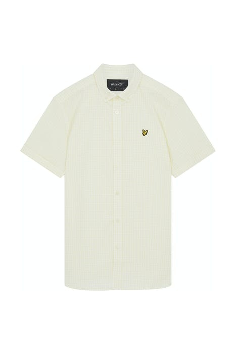 SS GINGHAM SHIRT WHITE/LEMON 5