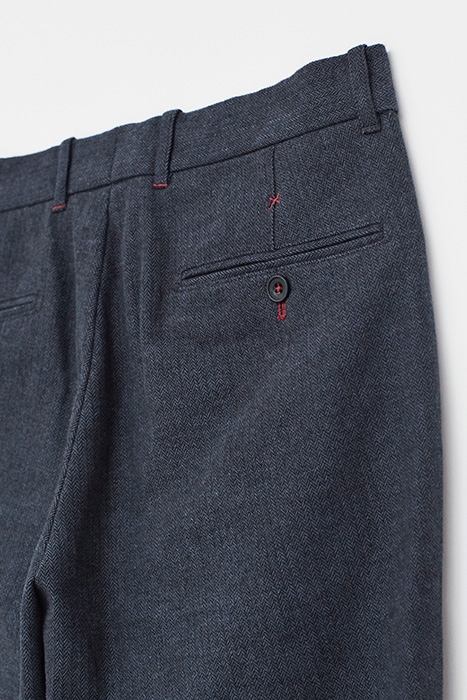 CHUKAR HERRINGBONE TROUSERS DARK NAVY 6