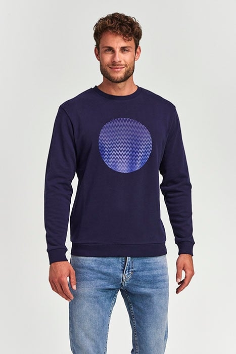 MEN SWEATER GRADIENT DOT DARK NAVY 2