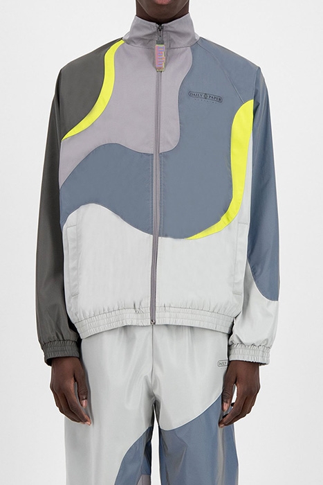 GREY REFLECTIVE GREEN HASAH JACKET 1