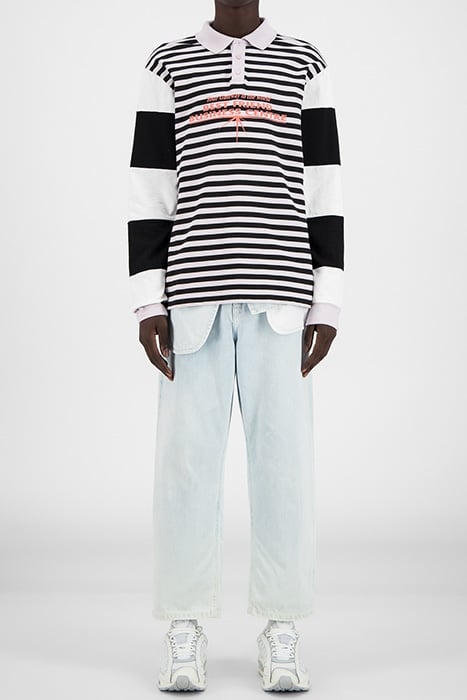 PINK BLACK STRIPED HAPOLO LONGSLEEVE 1