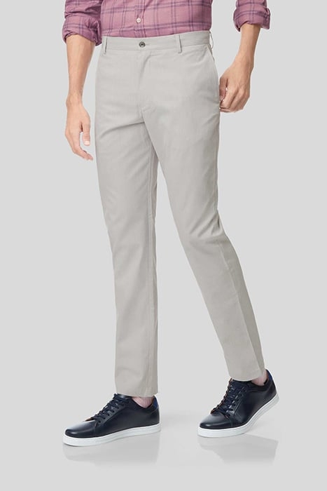 LIGHT GREY EXTRA SLIM FIT FINE STRIPE TROUSER 1
