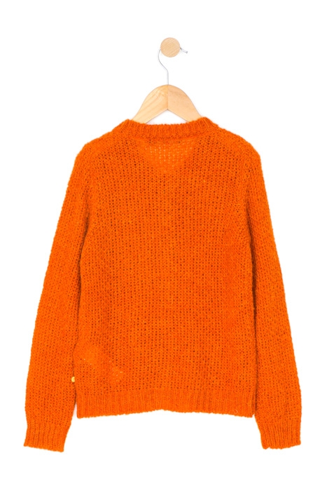 CREWNECK BUTCARD LS POCKET ORANGE 2