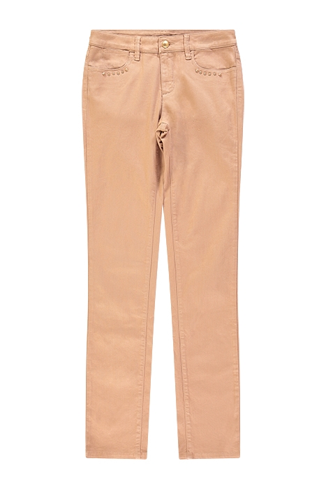 5-POCKET WITH STUDS BROWN 1