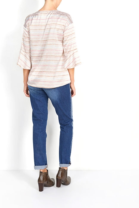 PR SHIRT MOCKNECKCOL FLARED SL BROWN 3