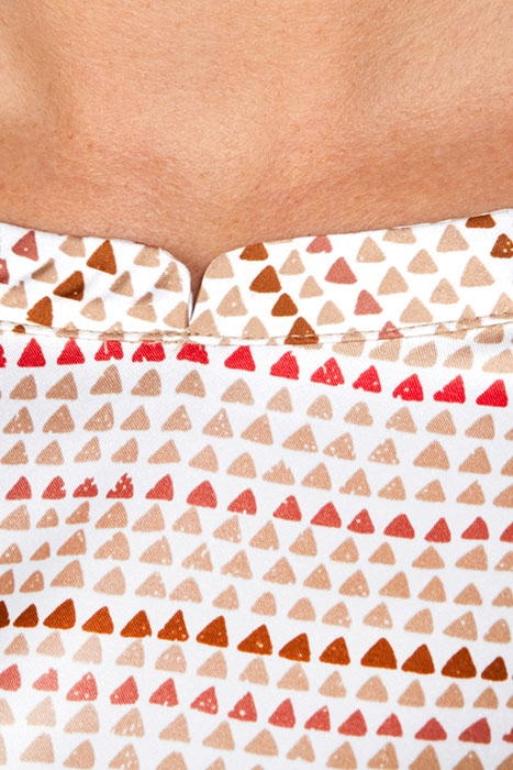 PR SHIRT MOCKNECKCOL FLARED SL BROWN 4