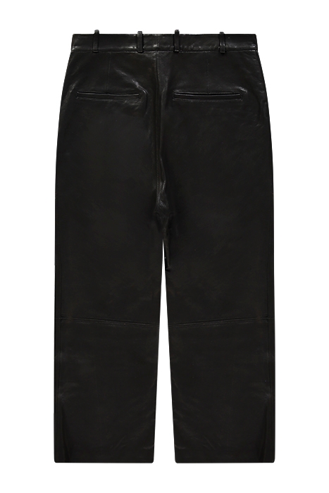 CROPPED LEATHER PANT BLACK 2