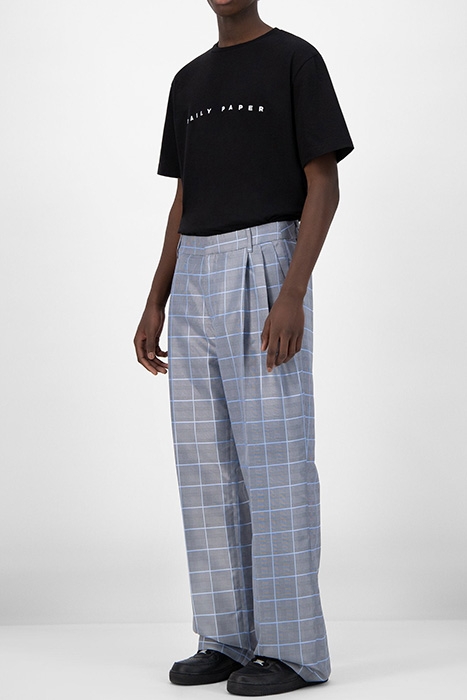 GREY BLUE CHECK KEANU PANTS 3