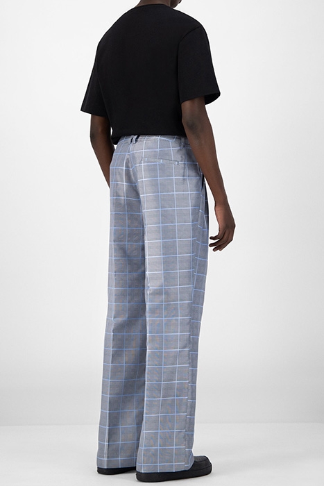 GREY BLUE CHECK KEANU PANTS 2