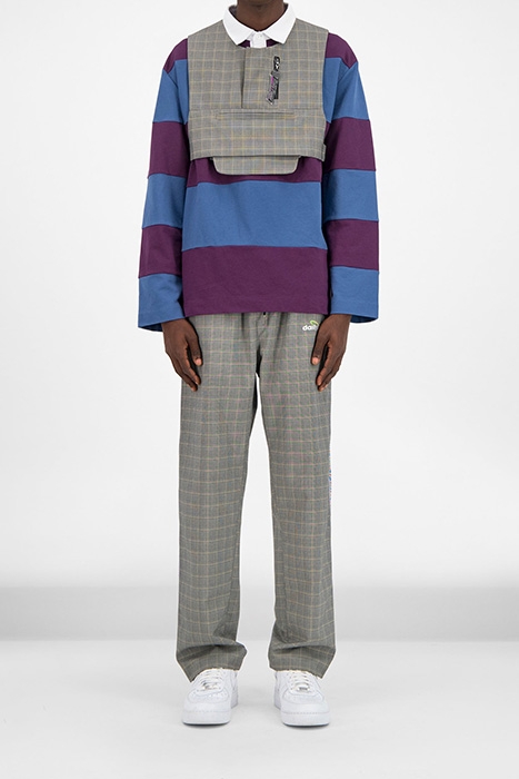 GREY CHECKED GONE VEST 1