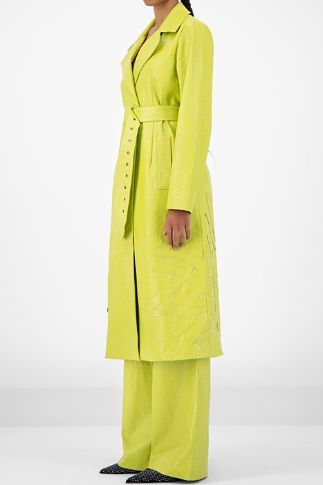 GREEN CROCO JEDOUN COAT 3