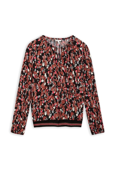 BLOUSE OTHER ON INDIAN SUMMER ON FULL CREPE COGNAC 5