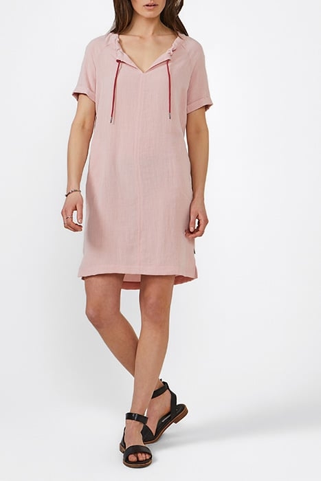 DRESS WOVEN MEDIUM RUBY BLUSH 1