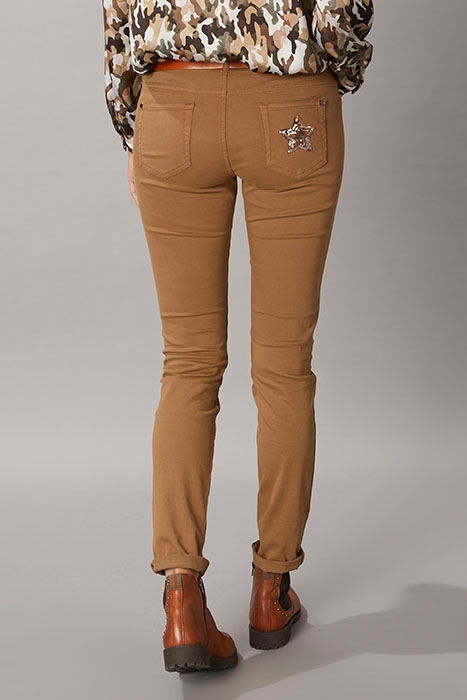 COTTON 5 POCKET PANTS BROWN 3