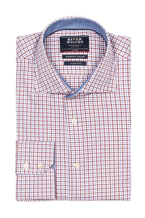SLIM FIT SORRENTO SHIRT RED 1