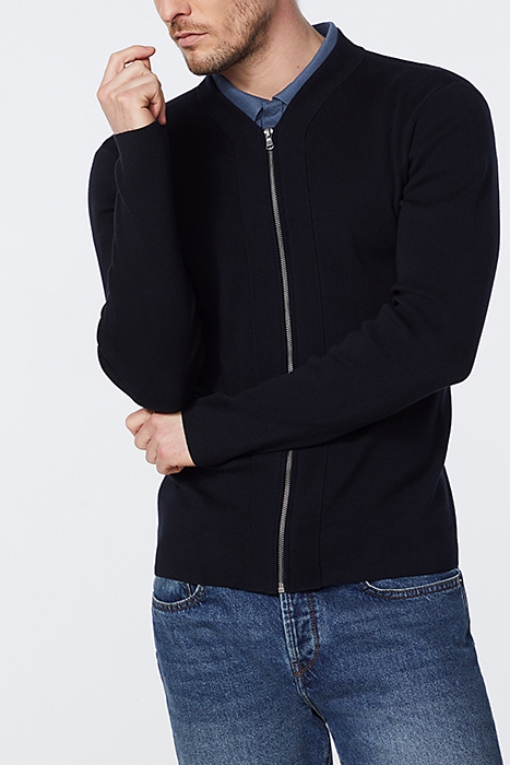 MEN’S NAVY BASEBALL-LOOK CARDIGAN NAVY 1