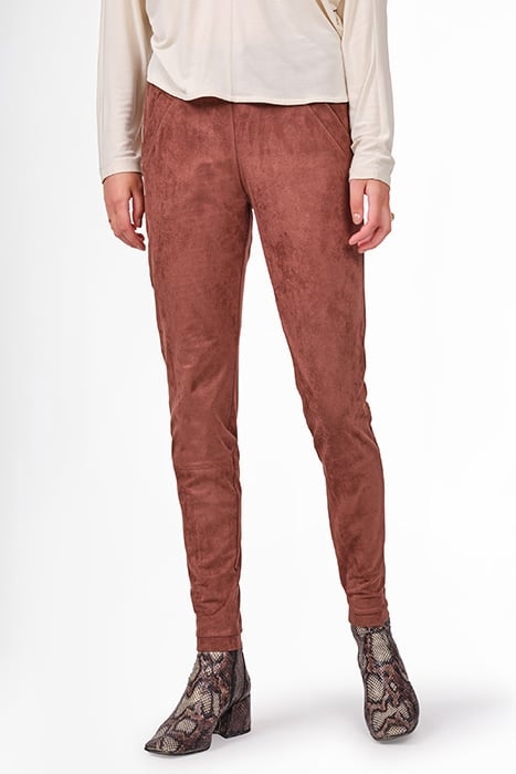 COMFORTABLE BROEK SUèDELOOK 24001765 SOFT BROWN 1