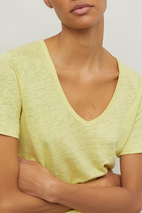 CLOSED V-NECK TOPS STRONG MUSTARD 4