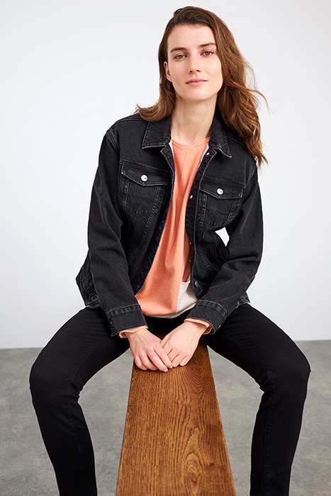 DAYTON DENIM JACKET PURE BLACK 2