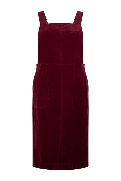 IDA CORD PINAFORE MID PLUM 1