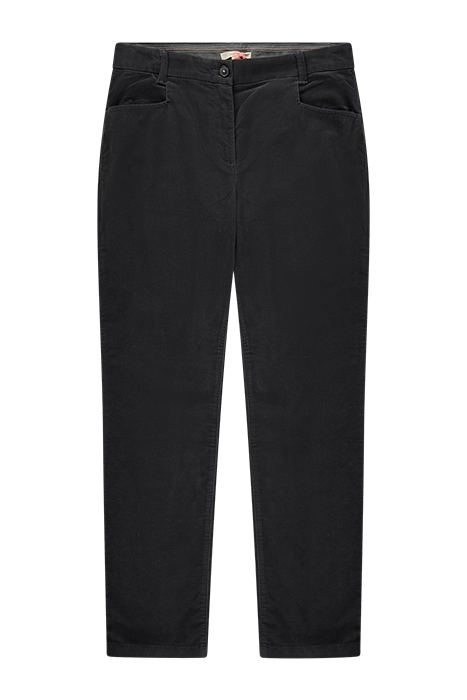 SIENNA STRETCH VELVET TROUSER DK GREY 1