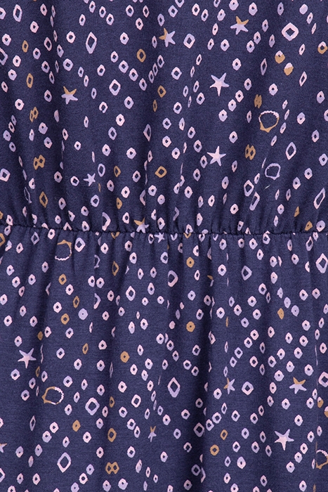 POPPY JERSEY DRESS NAVY PRINT 3