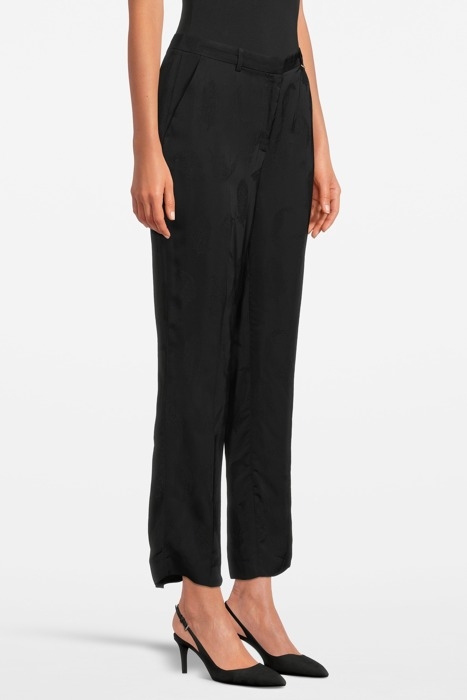 CROP FLARE PANTS JET BLACK W/ FROST G 3