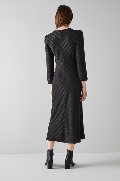 GABRIELLE MIDI DRESS BLACK 2