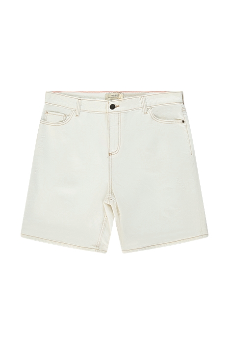DENIM BOYFRIEND SHORT NAT WHITE 1