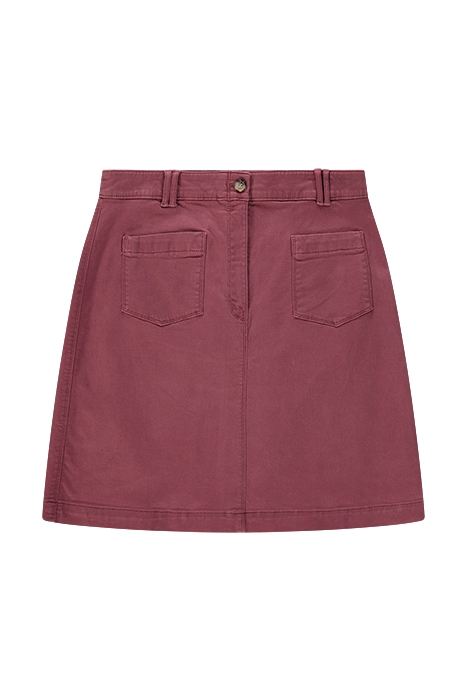 MELODY COTTON SKIRT MID PLUM 1