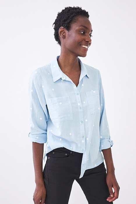 EMILIA COTTON SHIRT BLUE 2