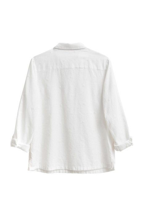 EMILIA ORGANIC COTTON SHIRT IVORY MULTI 2