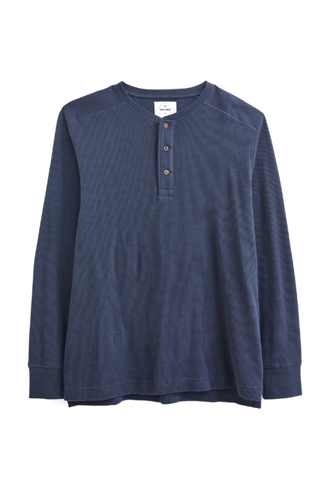 PORTER WAFFLE HENLEY DARK NAVY 1
