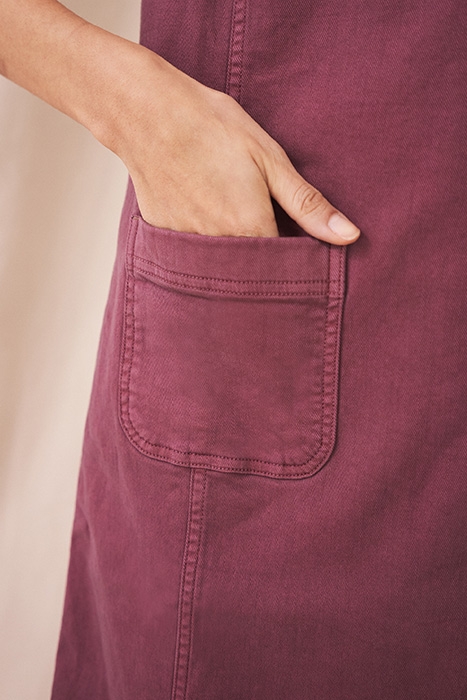 JANEY COTTON PINAFORE MID PLUM 4