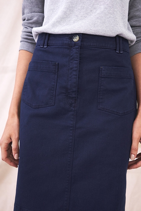 MELODY COTTON SKIRT DARK NAVY 4