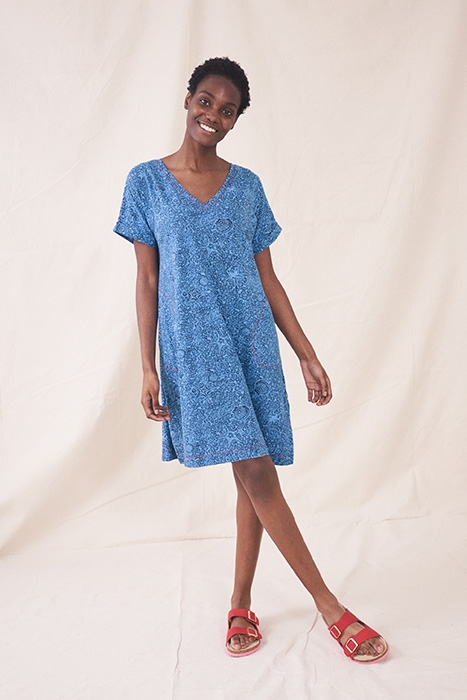 TAHLIA T SHIRT DRE BLUE PRINT 2