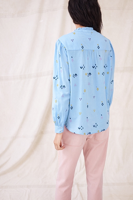 EMBROIDERED SHIRT BLUE MULTI 3